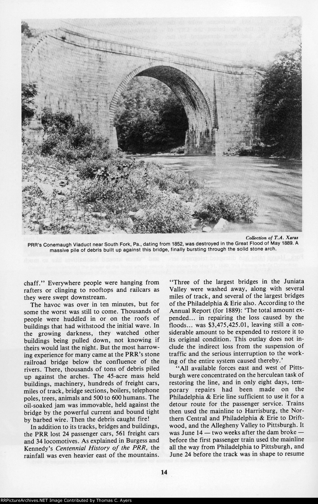 Johnstown Flood & The PRR. Page 14, 1989